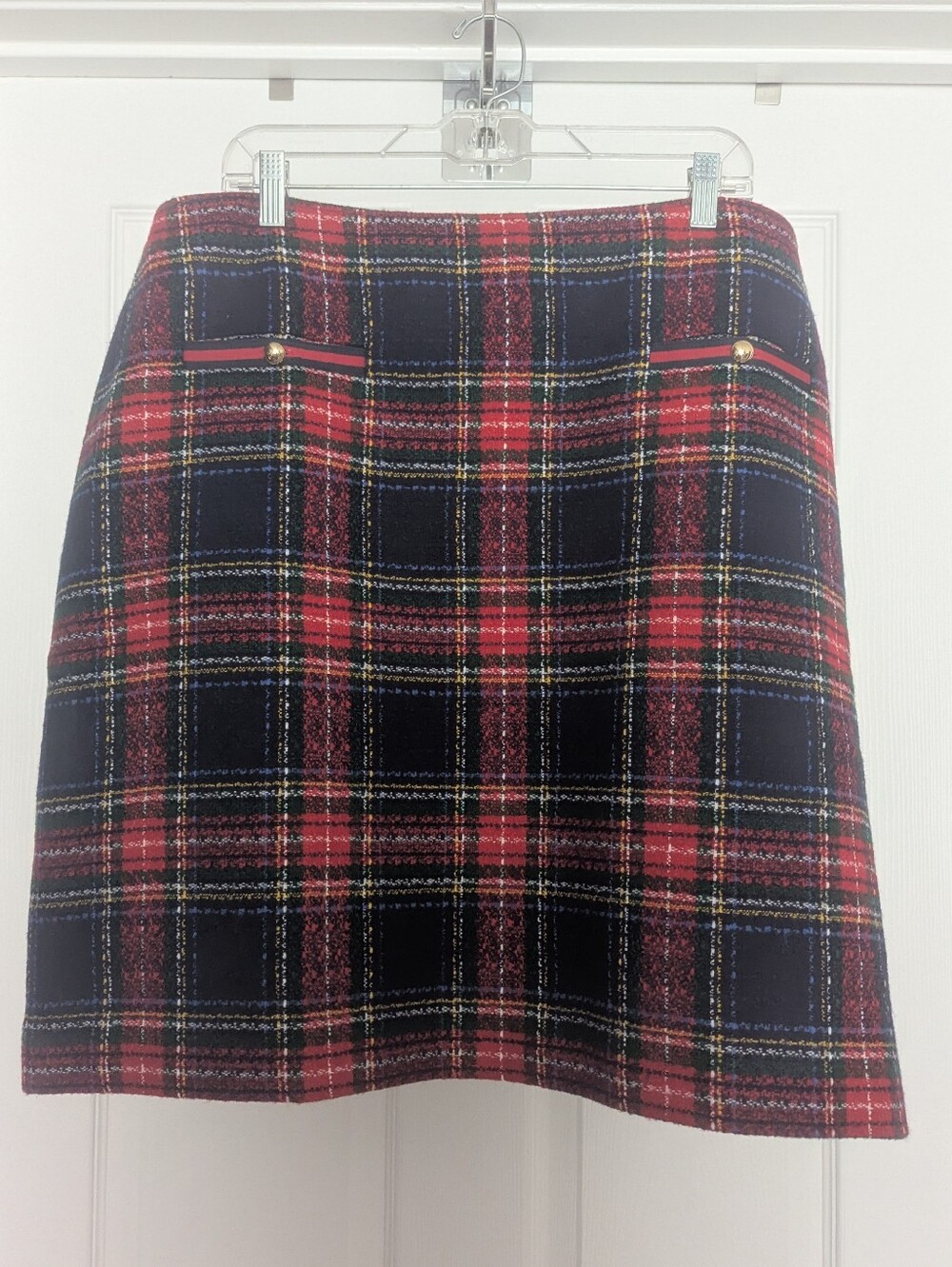 Talbots Plaid Pencil Skirt